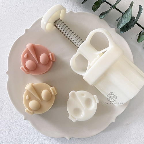 网红卡通糕点冰皮烘焙工具月饼模