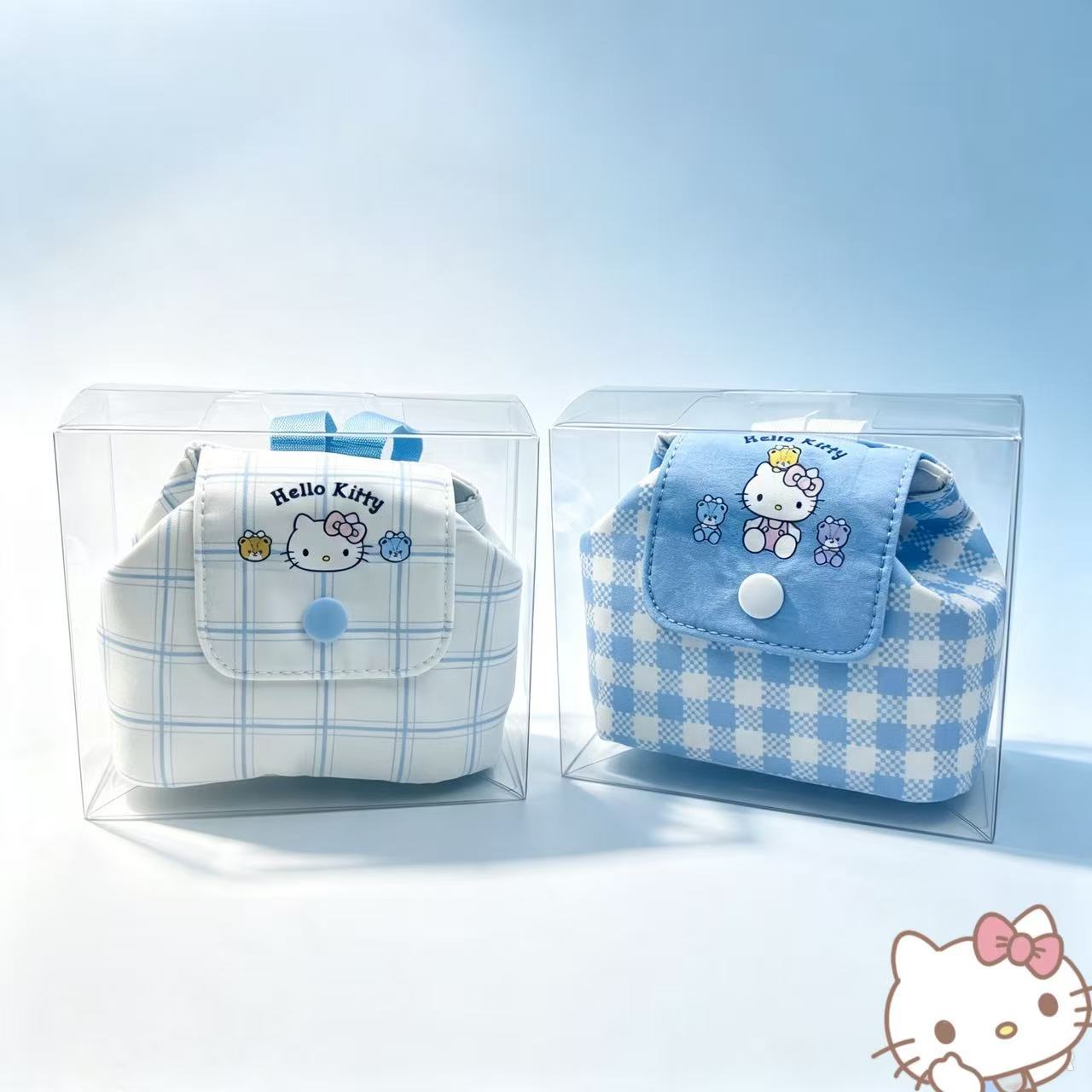 一正三丽鸥家族Hello Kitty凯蒂猫零钱包收纳包便携可爱迷你卡通