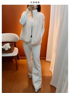 洋气保暖百搭羊毛马甲外套 女士秋冬慵懒宽松温柔系坎肩马甲叠穿