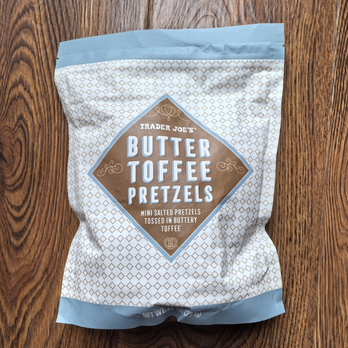 速发 网红美国Trader joes缺德舅太妃糖黄油椒盐脆饼零食饼284克