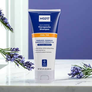 现货 0.5%煤焦油银牛皮P去屑无激素低气味 美国MG217洗发水240ml