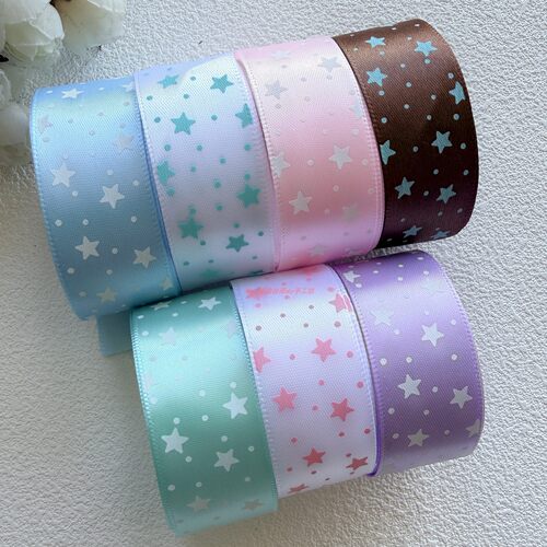 2.5cm星星圆点织带手工diy
