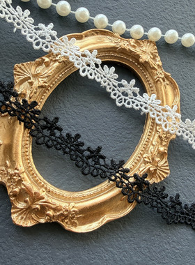 1.5cm小花镂空圆圈波浪花边 手工diy圣诞h蕾丝洛丽塔装饰材料J48