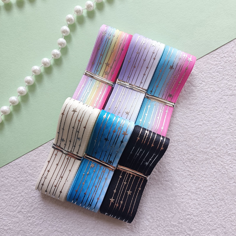 2.5cm流星烫银织带手工diy