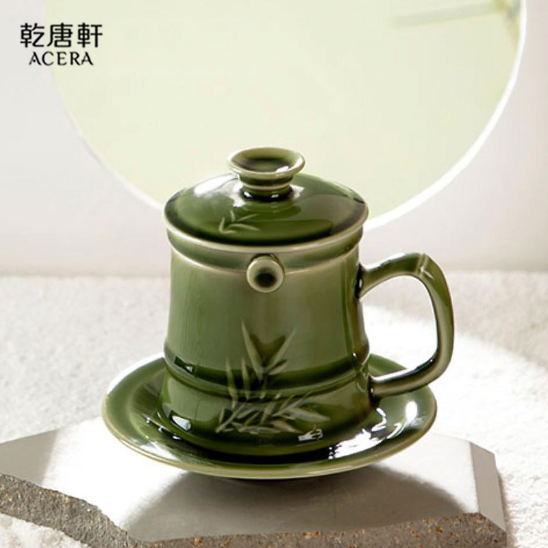 乾唐轩活瓷陶瓷竹君子泡茶杯