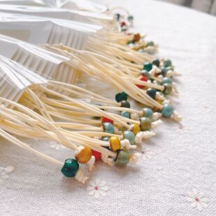 中国风空白书签 ins风可手写 漂漆送配饰书法创意纸质礼品10张