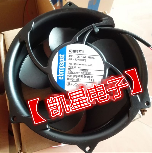 德国EBM 6318/17TU 17050 ebmpapst 48V 15W 散热机柜变频器风机