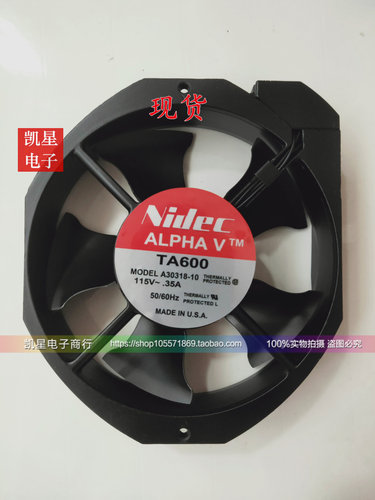 原装Nidec交流散热风扇17CM TA600 A30318-10 115V 0.35A质量保证