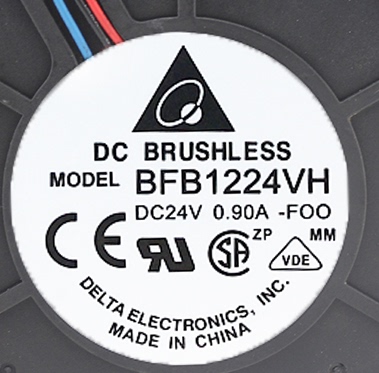 台达DELTA BFB1224VH 12032 12CM 24V 0.9A 鼓风机涡轮风扇