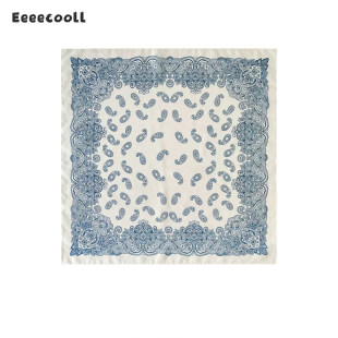 胡可的买手店 Eeeecooll复古桑蚕丝腰果花印染方巾