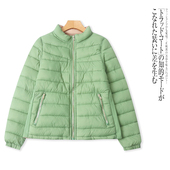 立领两面穿时尚 DD5480外贸欧美女士棉衣冬季 新款 拼色休闲百搭棉服