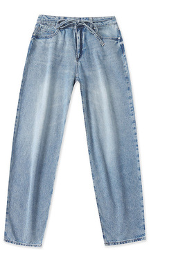 D8805外贸欧美单女士牛仔裤新款时尚宽松显瘦老爹裤休闲哈伦裤