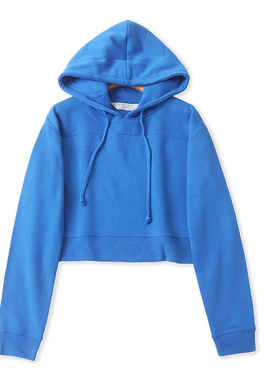 H5289外贸欧美学院风女生短款卫衣冬季新款连帽套头加绒休闲上衣