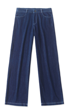 B9435外贸欧美单女士牛仔裤新款中高腰宽松显瘦直筒裤休闲长裤