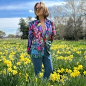 西装 外贸欧美单女装 翻领纽扣美式 印花潮流时尚 外套2025秋季 新款