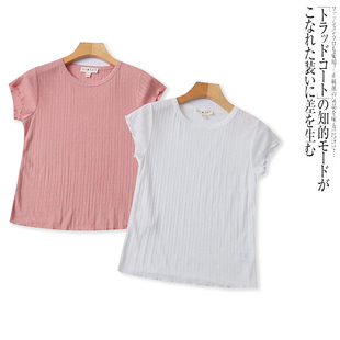 NN3197外贸欧美单女士短袖T恤夏季新款圆领套头修身百搭上衣