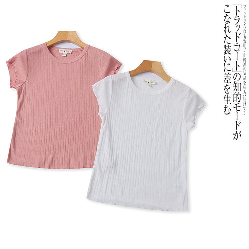NN3197外贸欧美单女士短袖T恤夏季新款圆领套头修身百搭上衣