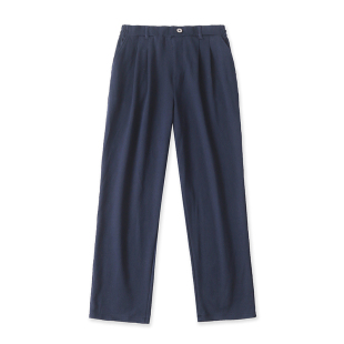 半松紧腰宽松纯色简约直筒裤 外贸日单通勤风女装 新款 秋季 休闲裤