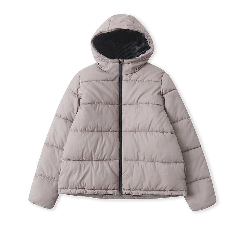 D2304外贸欧美单潮流男士休闲棉服秋冬新款连帽拼色宽松百搭棉衣