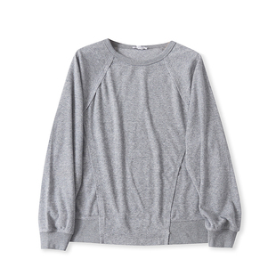 圆领套头宽松百搭休闲时尚 上衣 新款 H2531外贸欧美单女士卫衣秋季