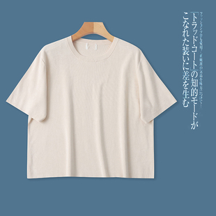 圆领套头纯色宽松时尚 N9420外贸欧美女士短袖 新款 春季 上衣 针织衫