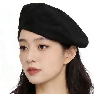 A4526外贸欧美单潮流男女平顶复古帽子文艺范百搭贝雷帽鸭舌帽