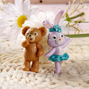 奶油胶树脂装 雪莉美公仔 饰材料配件 史黛拉芭蕾兔 手工DIY达菲熊