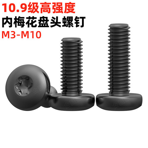 10.9级发黑盘头内梅花螺丝