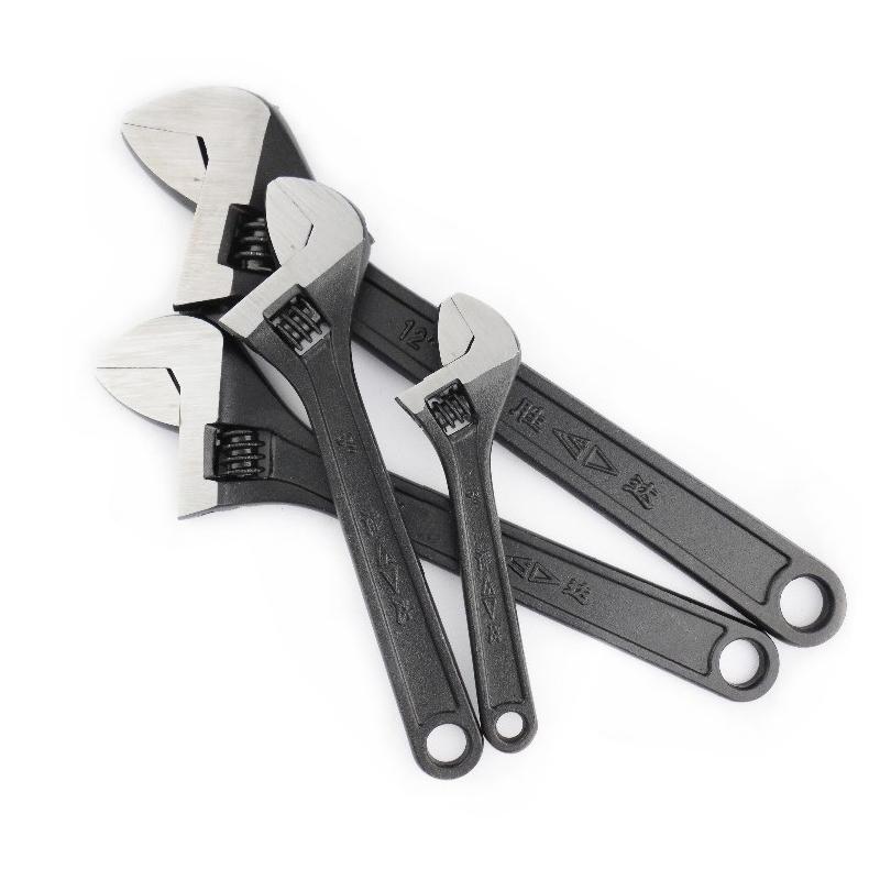 胜达工具发黑活扳手6-24寸可调式