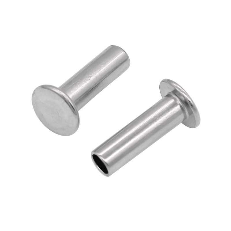 金固盈304不锈钢平头半空心铆钉m2-m6平圆头半空芯中空钉gb875