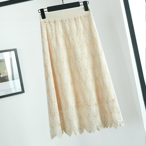 蕾丝半身裙春夏包臀裙职业a字裙