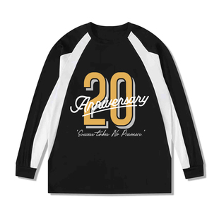 STNP 美式20号字母拼色运动长袖透气T恤篮球训练投篮服速干上衣