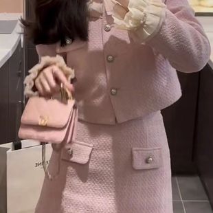 衣服女2023新款爆款冬装女装套装轻奢高级感小香风套装外套半身裙