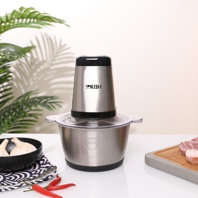 康巴赫304不锈钢杯体绞肉机碎菜碎肉机打蒜器多功能绞肉器饺子馅