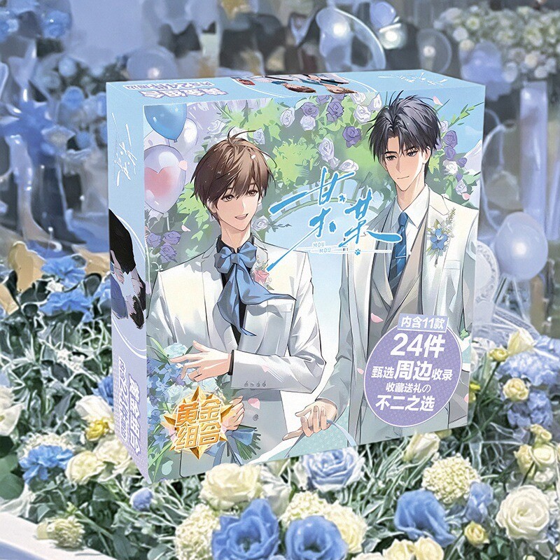 某某周边生日礼物福袋动漫大礼包小卡片海报徽章吧唧江添盛望礼盒