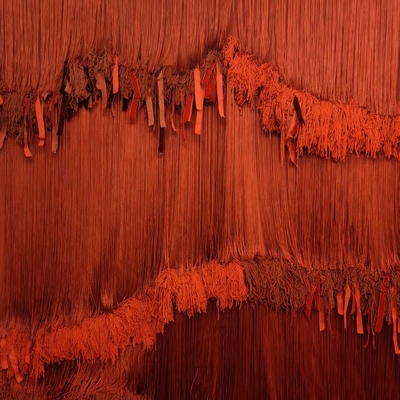 好看的婚礼背景流苏帘挂毯波浪纹婚庆布幔红色舞台装饰布幕定制