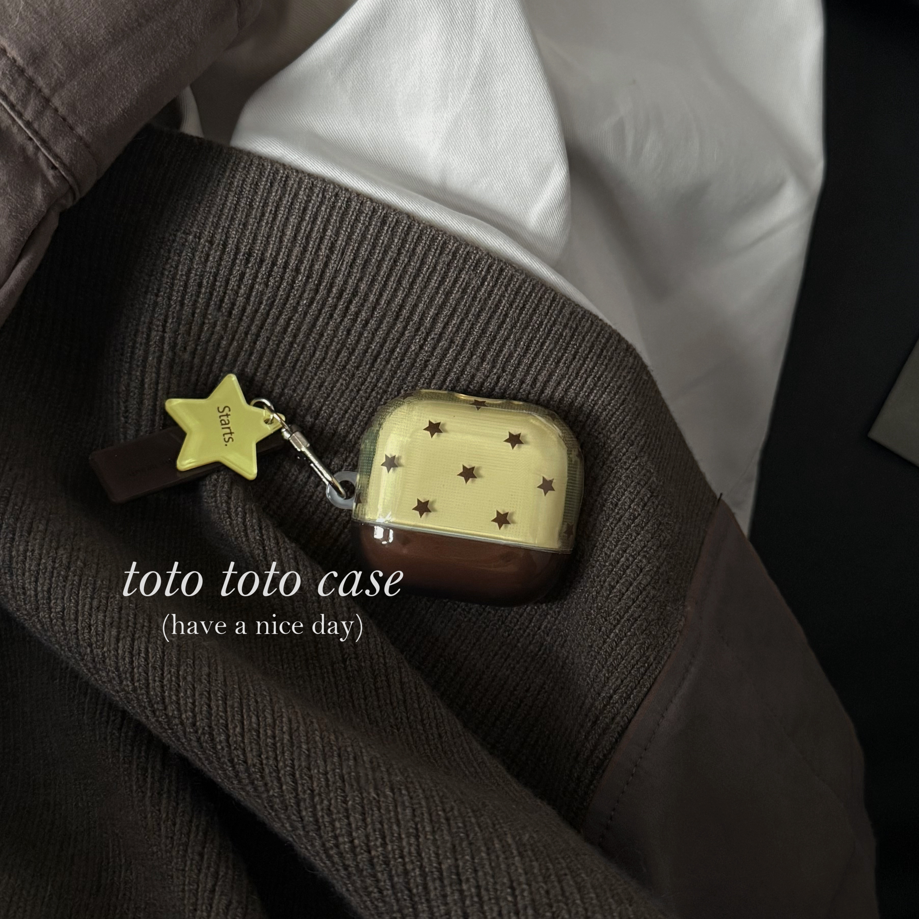 ins复古半透黄咖色星星Airpodspro3耳机套适用苹果2代Airpods3代保护套新款小众挂件AirPods4代防摔pro2简约,3C数码配件,耳机保护套,淘宝优惠券,粉丝福利购,淘宝优惠卷