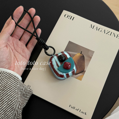 小众ins复古宝石撞色耳机保护套