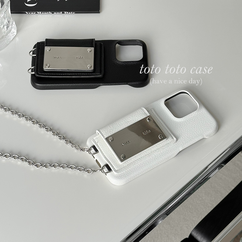 苹果15promax皮质简约斜跨