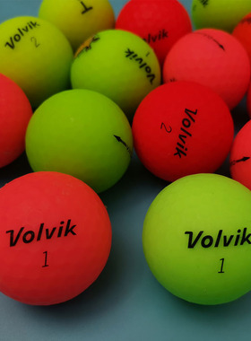 包邮50个装韩国volvik白色foremost普利司通球彩色高尔夫二手球