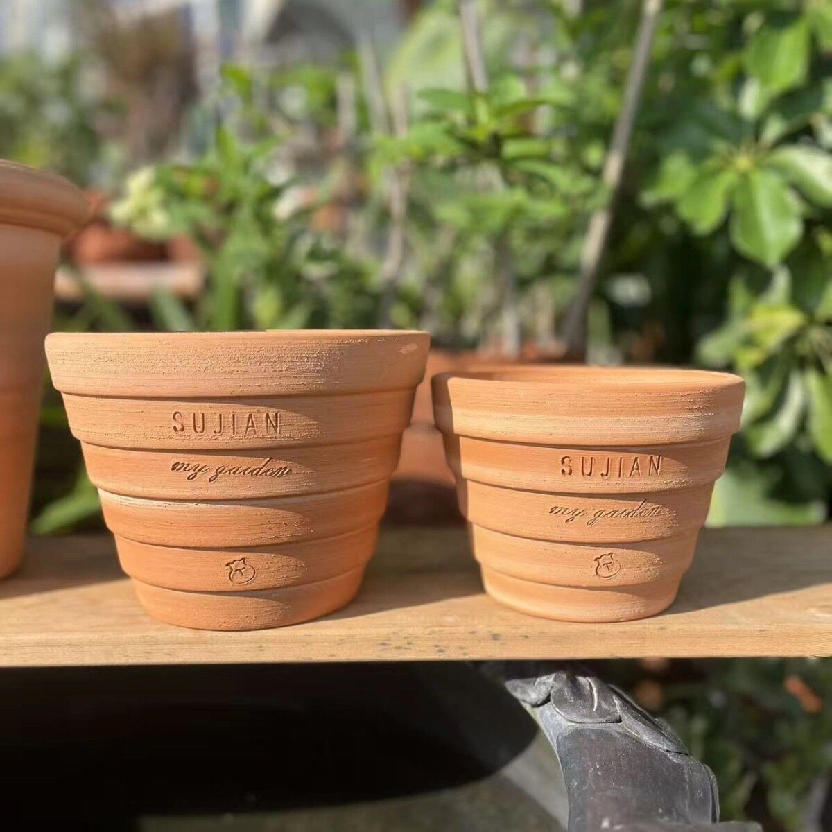 星球白陶色陶盆·纯手工拉胚网红花盆