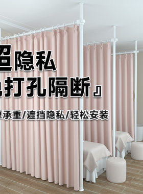 顶天立地简易屏风客厅做房间板墙简易自装遮挡卧室折叠移动分隔帘