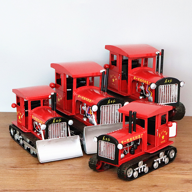 拖拉机模型铁艺摆件橱窗陈列道具