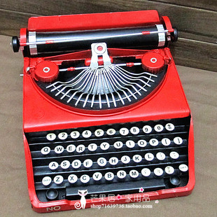 复古老式打字机模型 道具模型 服装店橱窗陈列装饰摆件 咖啡屋