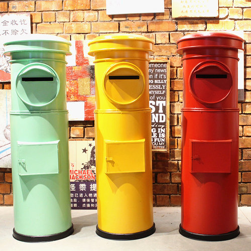 日本邮筒信箱铁艺模型工艺品