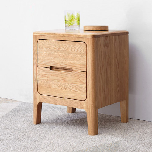 储物全实木橡木床头柜