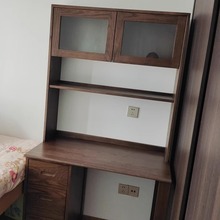 红橡木纯实木北欧书桌大容量抽屉柜电脑学习桌