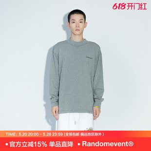 22AW Randomevent 门店同款 LOGO半高领长袖 T恤