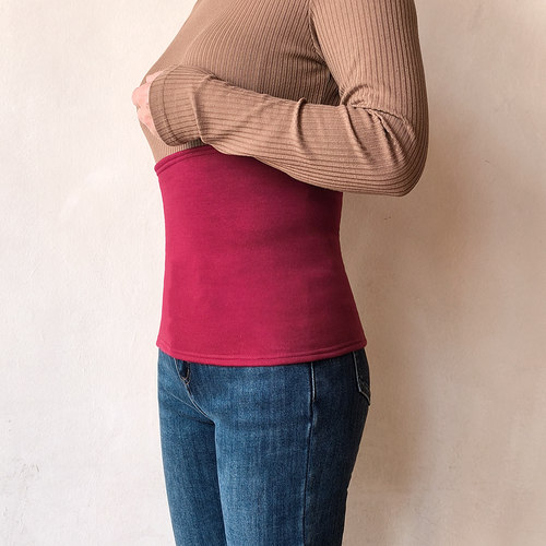 春秋保暖加绒护腰带男女士腰部腹部防寒中老年防着凉暖胃护肚神器