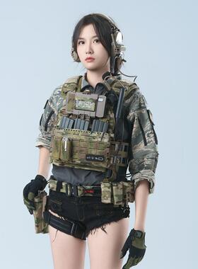 [TRN]BAC黑灰工业ABU迷彩多功能战术裤作训套服男士户外作训服